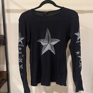 Black Star Long Sleeve Shirt
